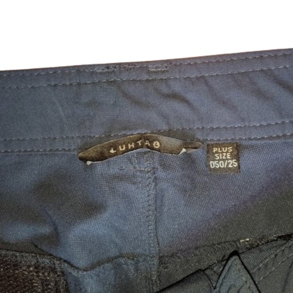 PLUS SIZE Dark Blue Bermuda Length Shorts Size 25 - Picture 3 of 5